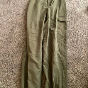 Y2K dark green cargo pants